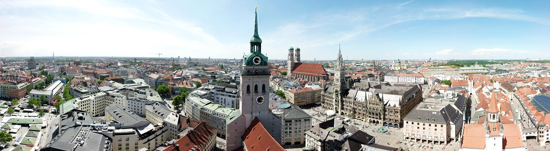 Panorama von München aus der Luft